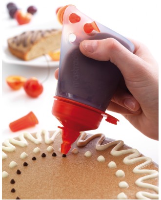 Saculet cu 4 duze pentru decorat prajituri, silicon, 100 ml - MASTRAD